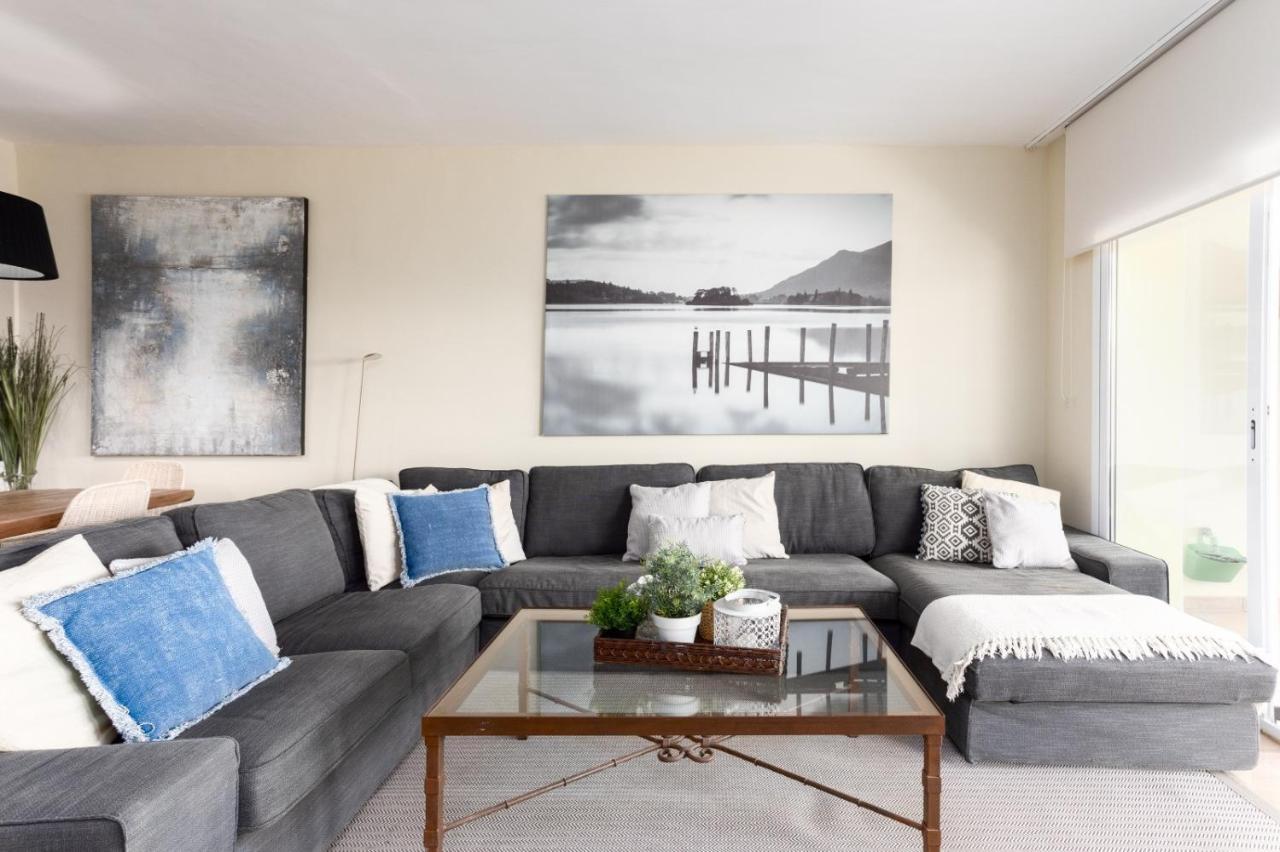 Homeforguest Front Line Beach Apartment In Hacienda Playa 마르베야 외부 사진